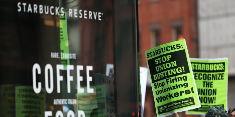 Starbucks’ caffeinated anti-union efforts could go away a bitter style – however are they authorized?